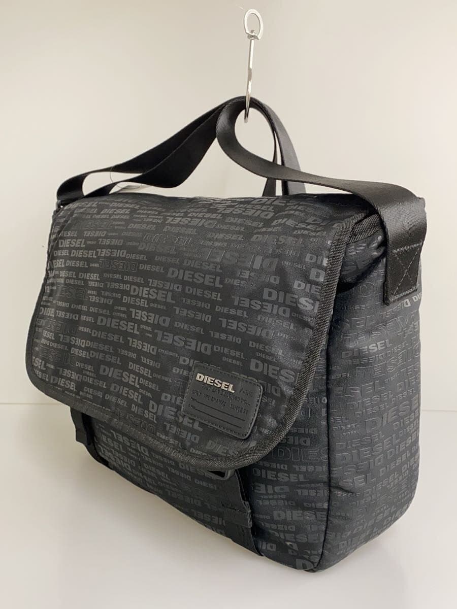 DIESEL Shoulder Bag All O Bar Logo Messenger Bag BLK All Over Pattern 2