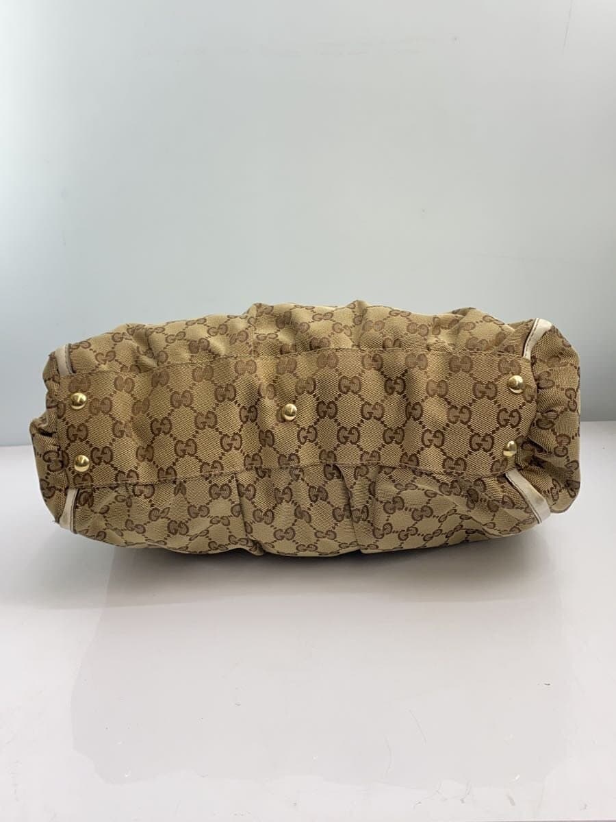 GUCCI Tote Bag_Abbey _GG Canvas Canvas BEG 4