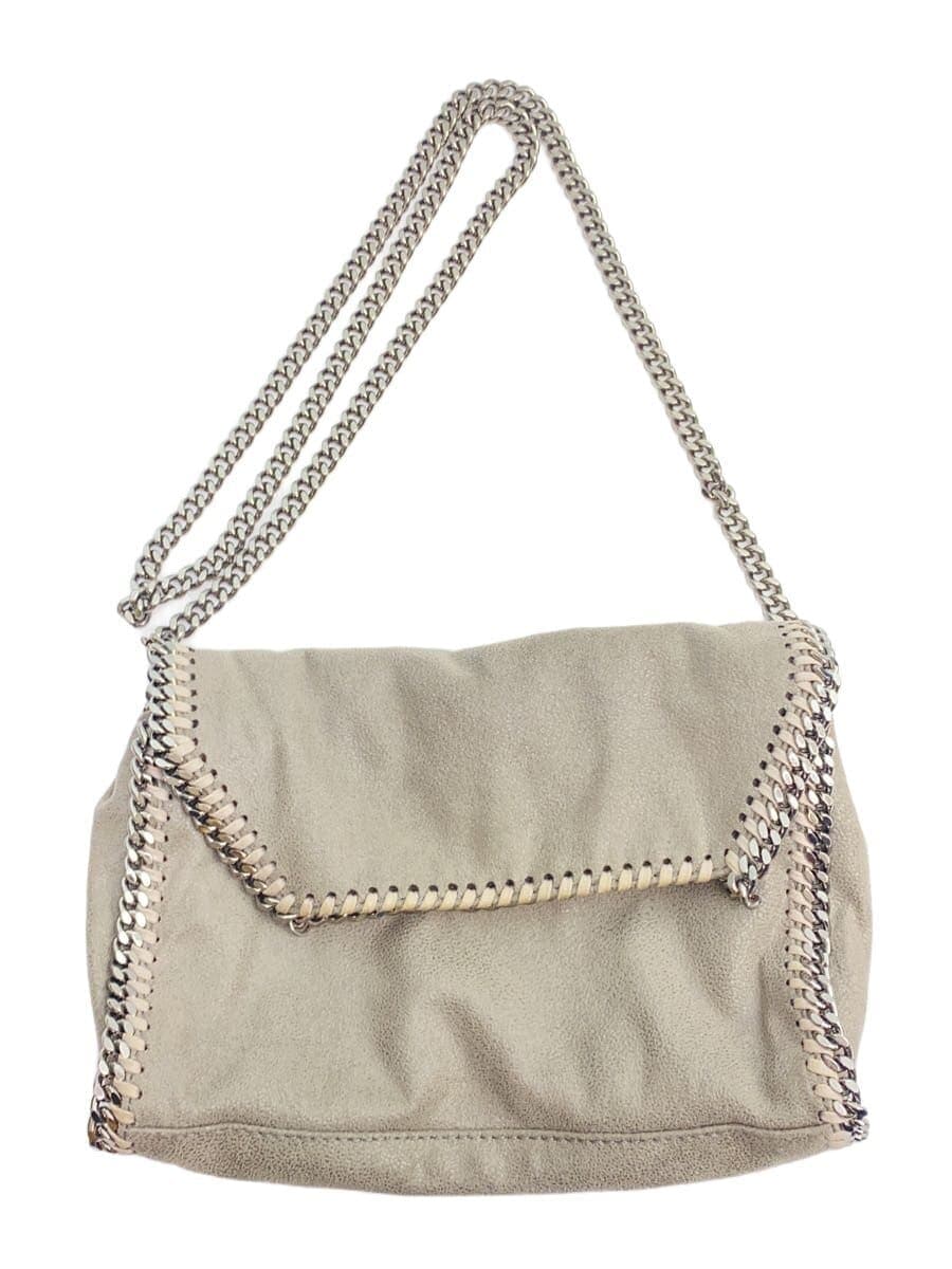 STELLAMcCARTNEY shoulder bag suede GRY solid 364519