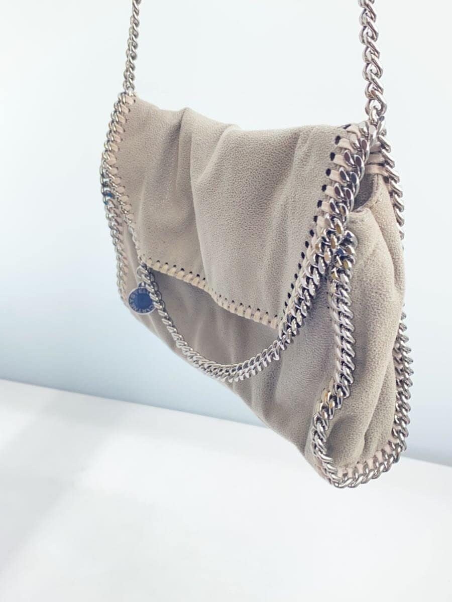STELLAMcCARTNEY shoulder bag suede GRY solid 364519 2