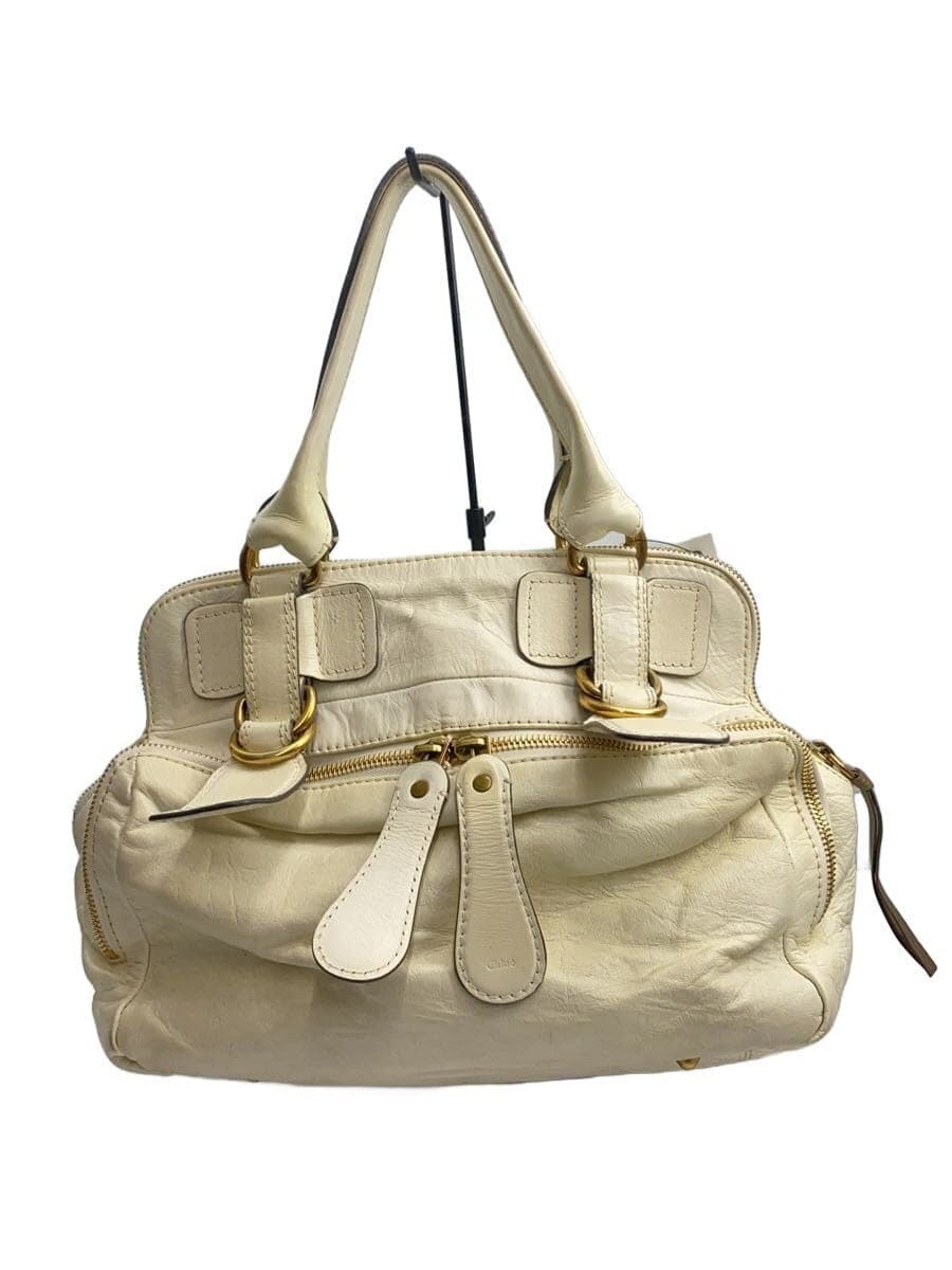 Chloe Tote Bag Leather WHT