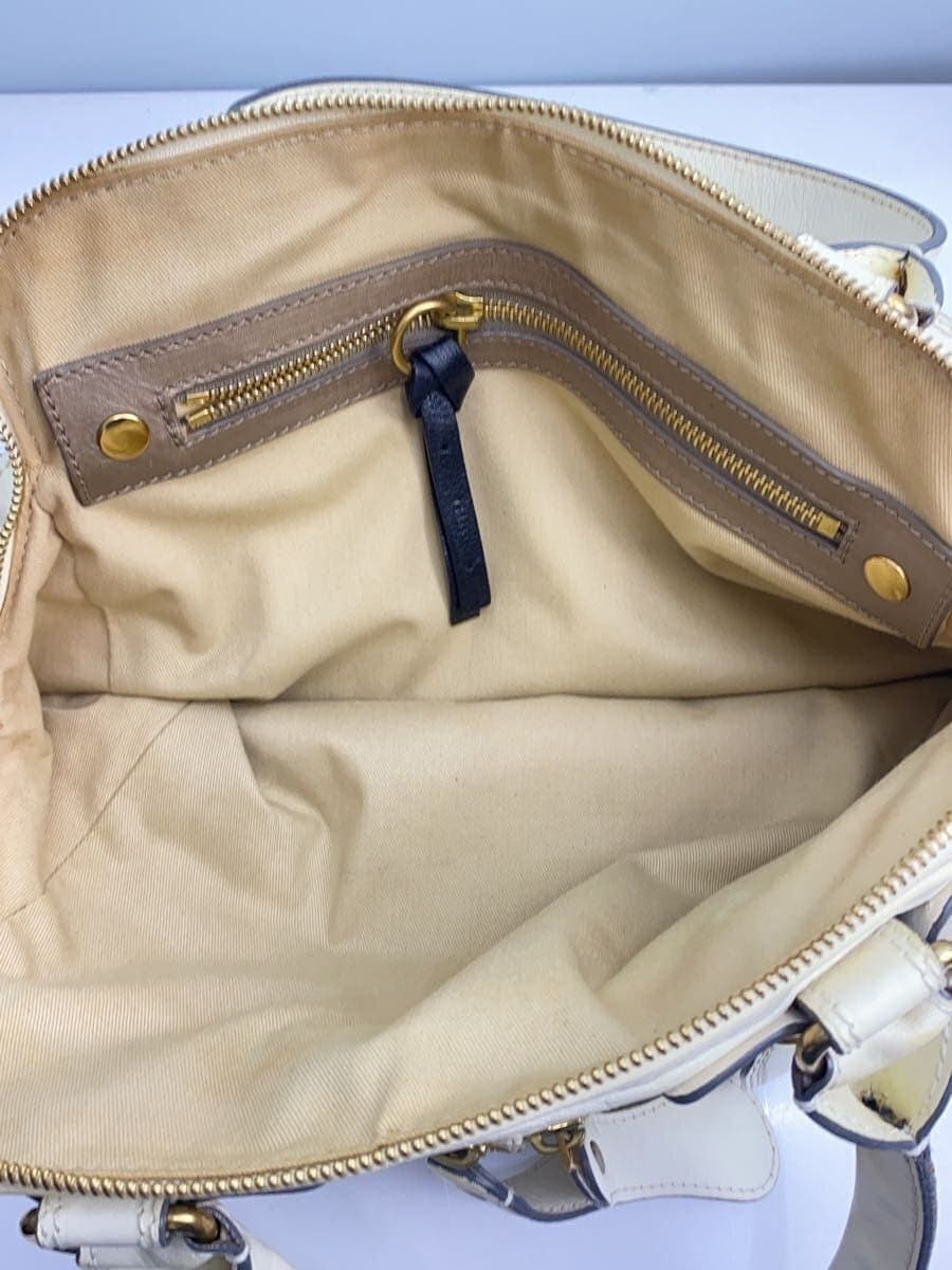 Chloe Tote Bag Leather WHT 6