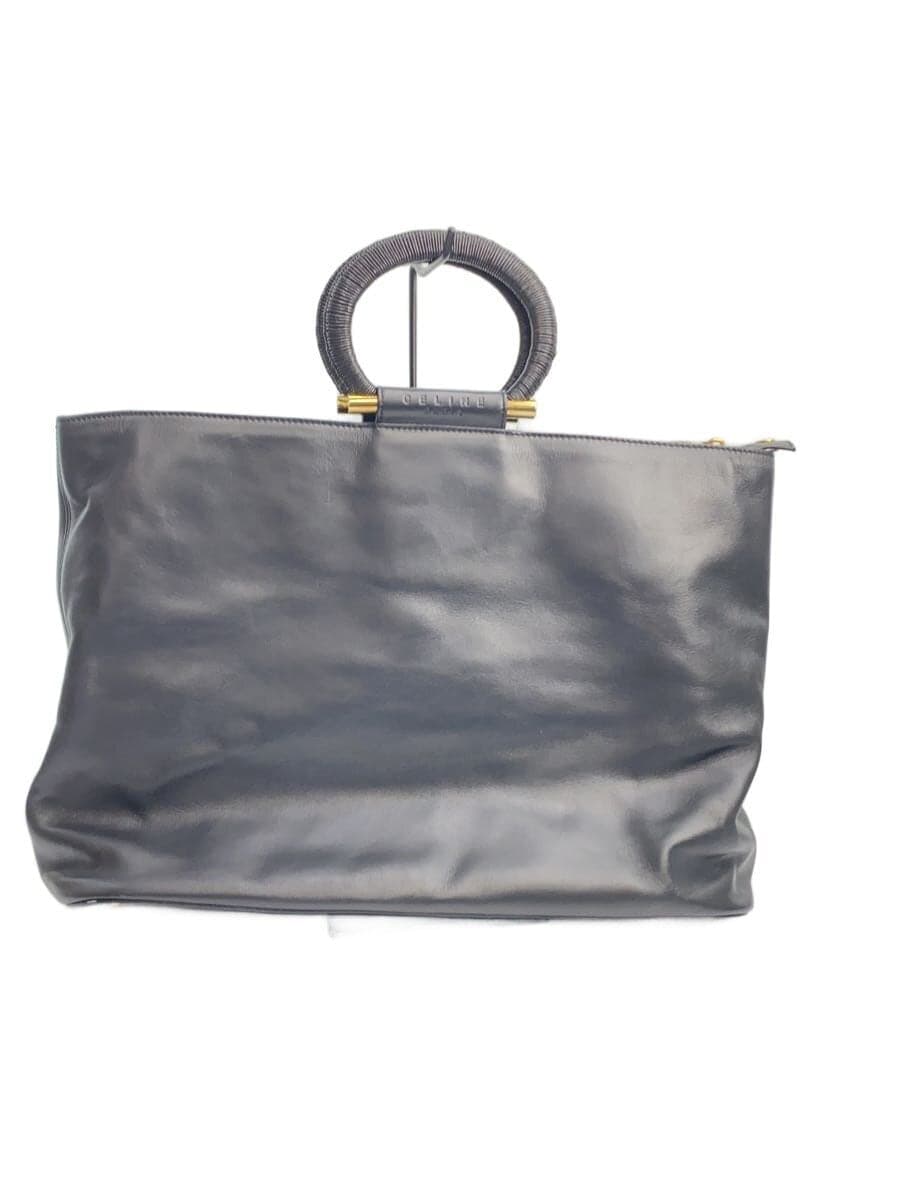 CELINE Tote Bag Leather BLK