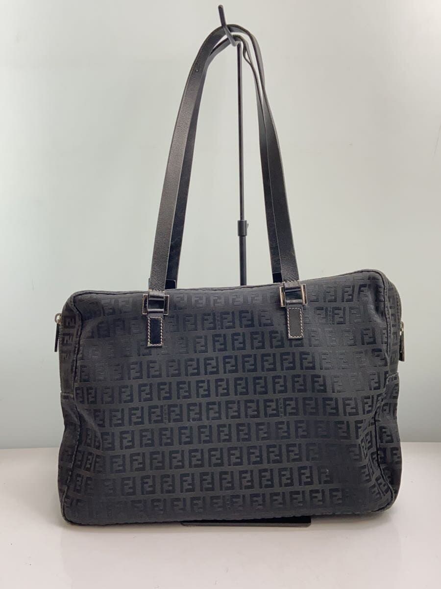 FENDI Zucchino Zucca Pattern Consider Condition Canvas BLK All Over Pattern 2201-8BH031 028 3