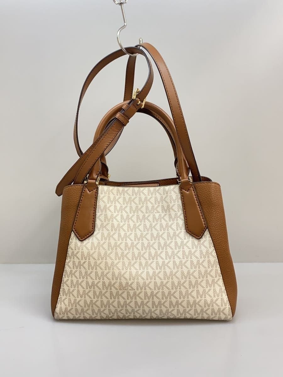 MICHAEL KORS Shoulder Bag Leather WHT All Over Pattern DI-1906 3