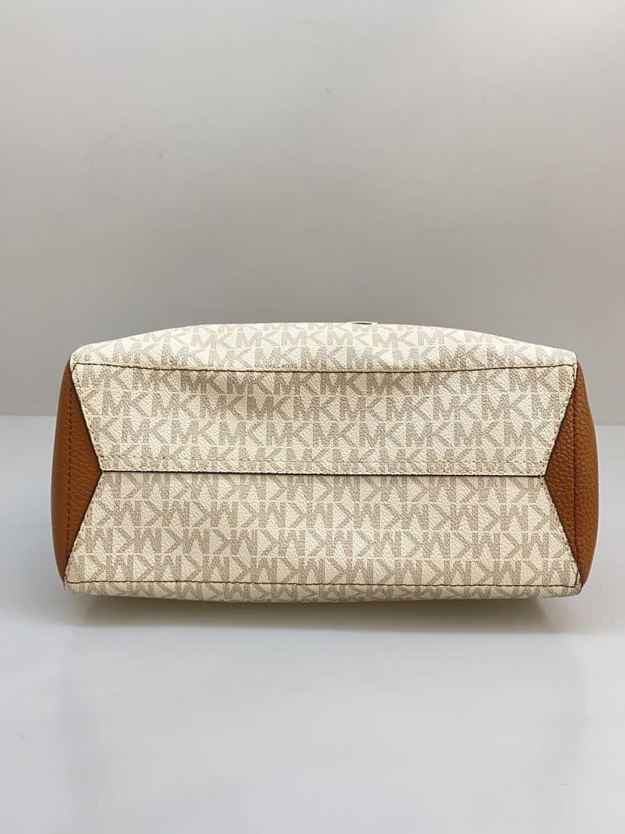 MICHAEL KORS Shoulder Bag Leather WHT All Over Pattern DI-1906 4