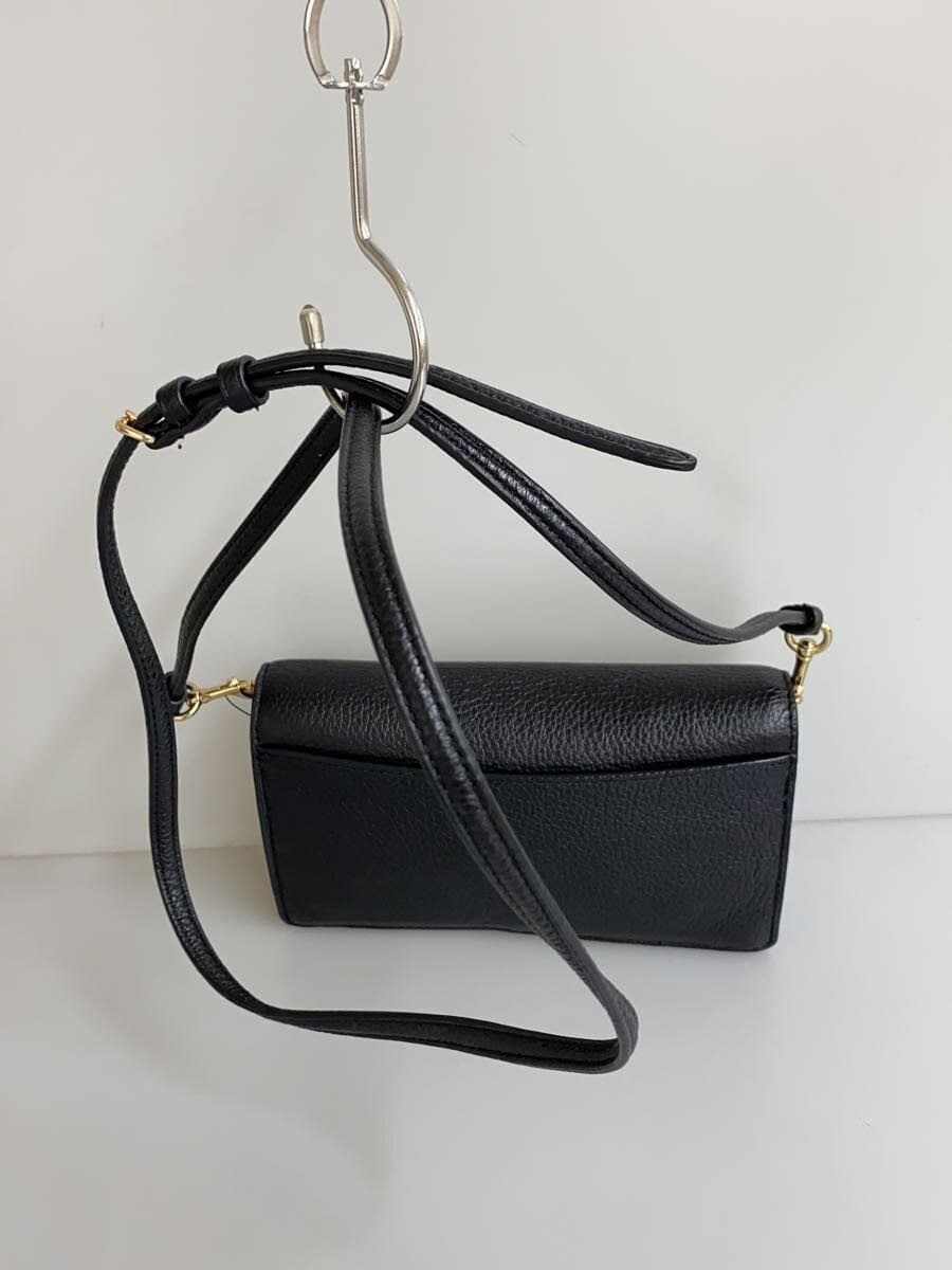 COACH Shoulder Bag Leather BLK 3037 3