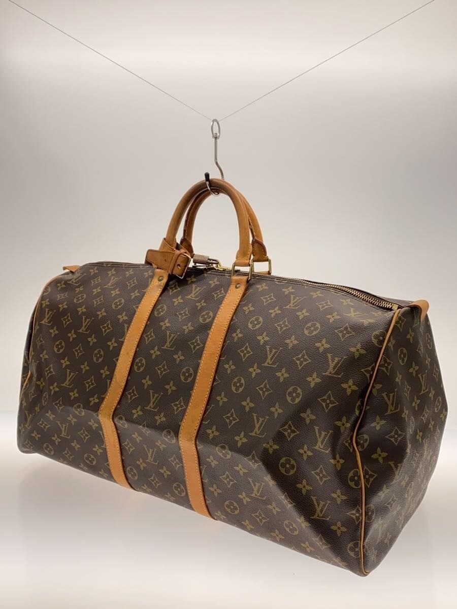 LOUIS VUITTON Keepall 55_Monogram Canvas PVC BRW Monogram 2