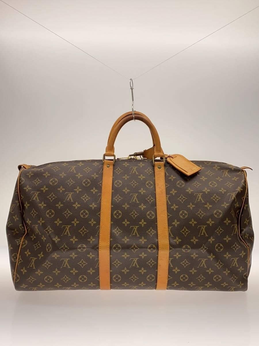 LOUIS VUITTON Keepall 55_Monogram Canvas PVC BRW Monogram 3