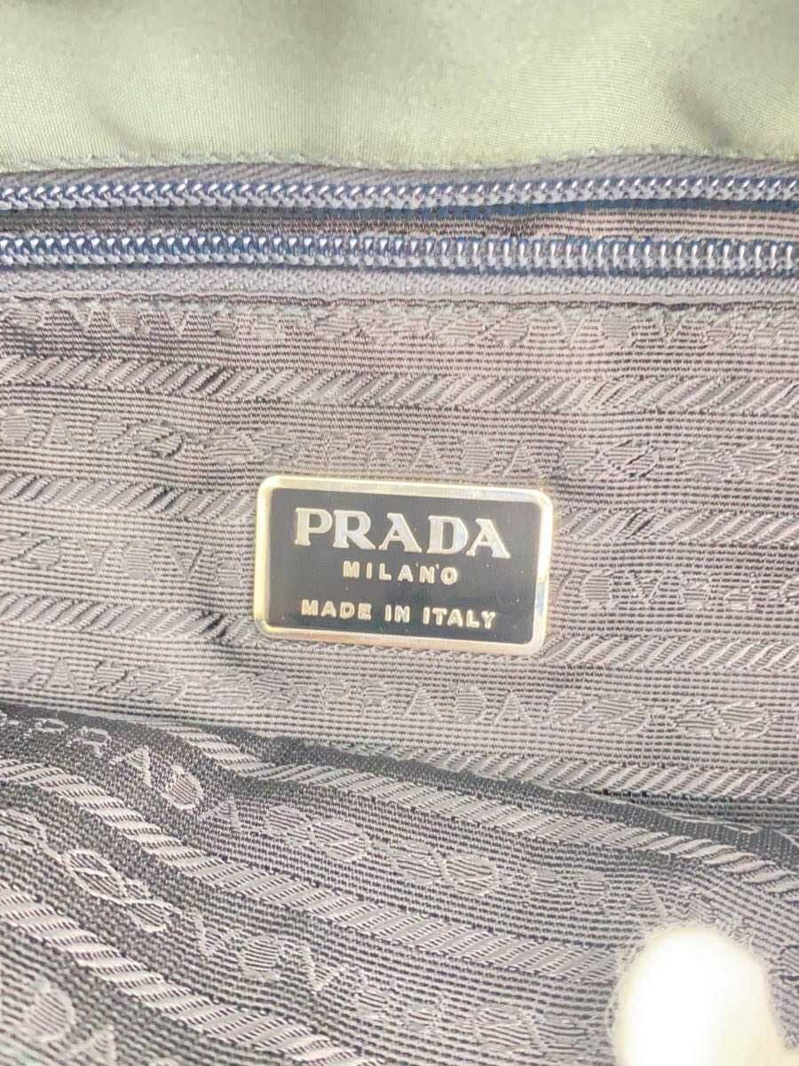 PRADA Tessuto Nylon Triangle Logo Partial Discoloration Tote Bag Nylon BLK Solid 5