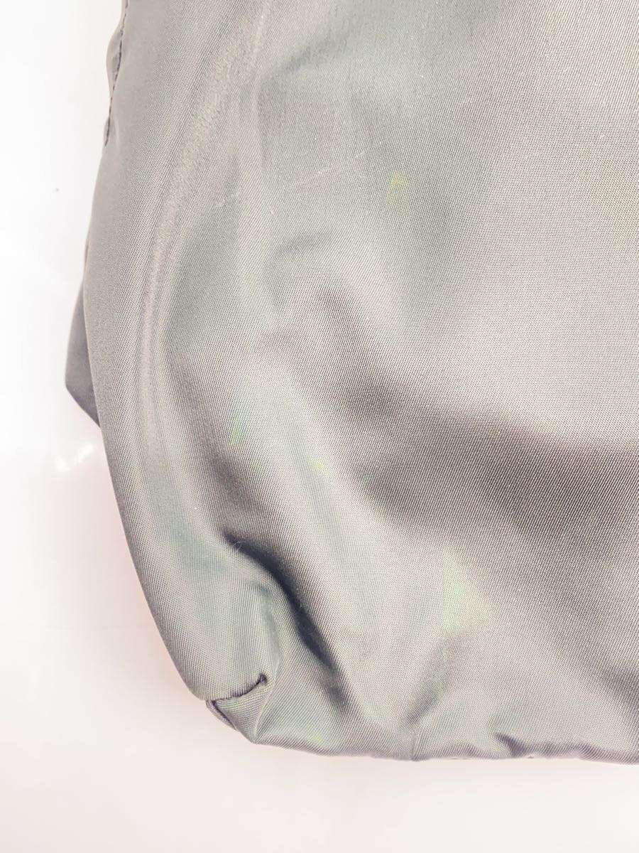 PRADA Tessuto Nylon Triangle Logo Partial Discoloration Tote Bag Nylon BLK Solid 9