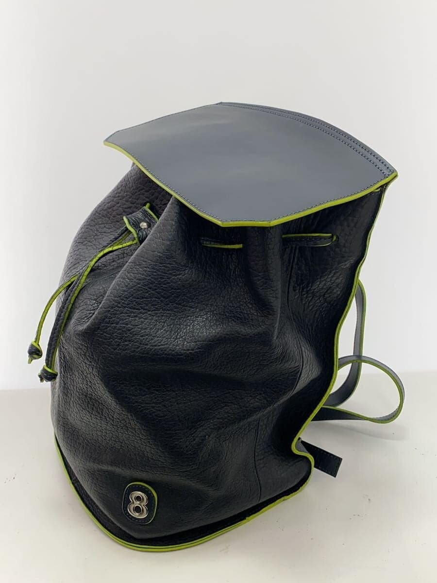 muta Backpack Leather NVY 2