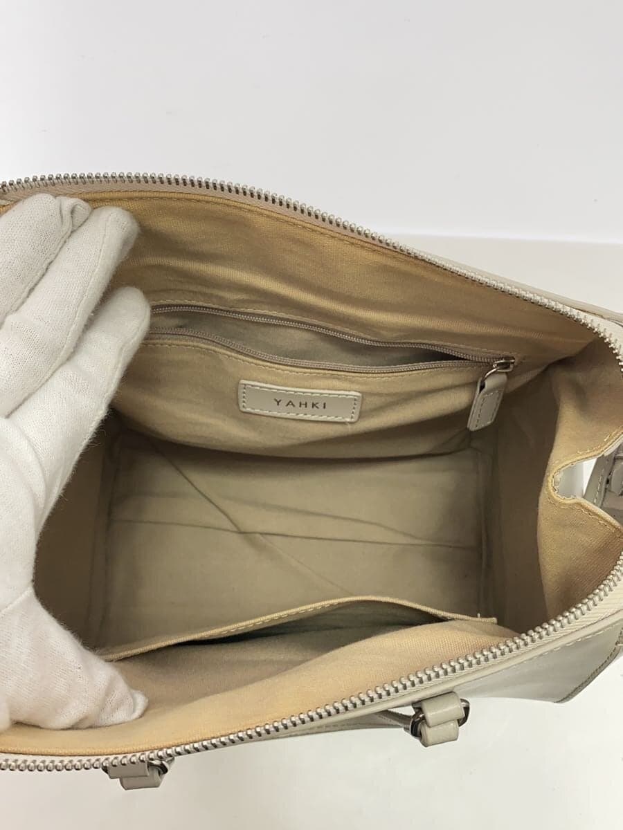 YAHKI Handbag Leather CRM Solid 6