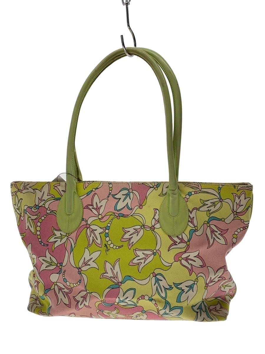 EMILIO PUCCI tote bag -- multicolor floral pattern