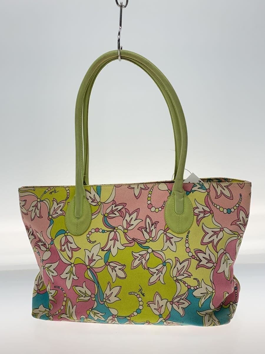 EMILIO PUCCI tote bag -- multicolor floral pattern 3