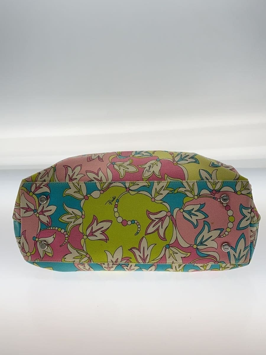 EMILIO PUCCI tote bag -- multicolor floral pattern 4