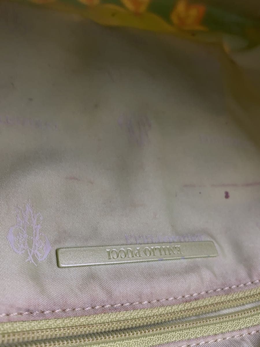 EMILIO PUCCI tote bag -- multicolor floral pattern 6