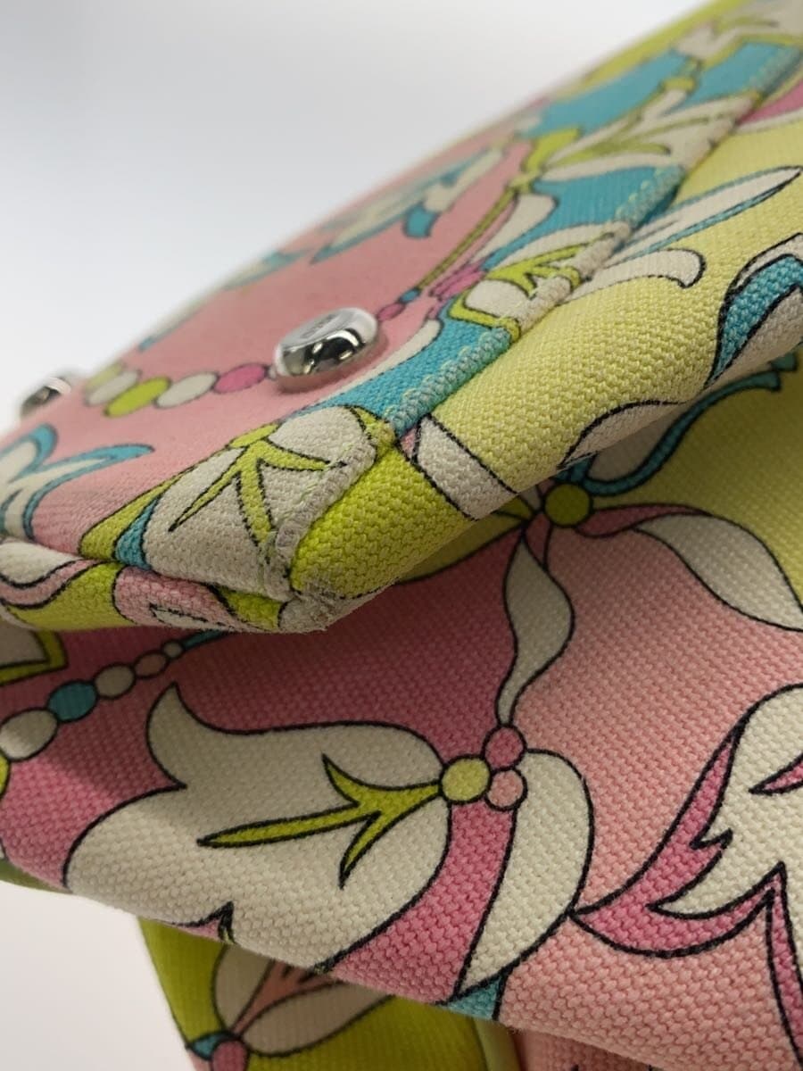EMILIO PUCCI tote bag -- multicolor floral pattern 8