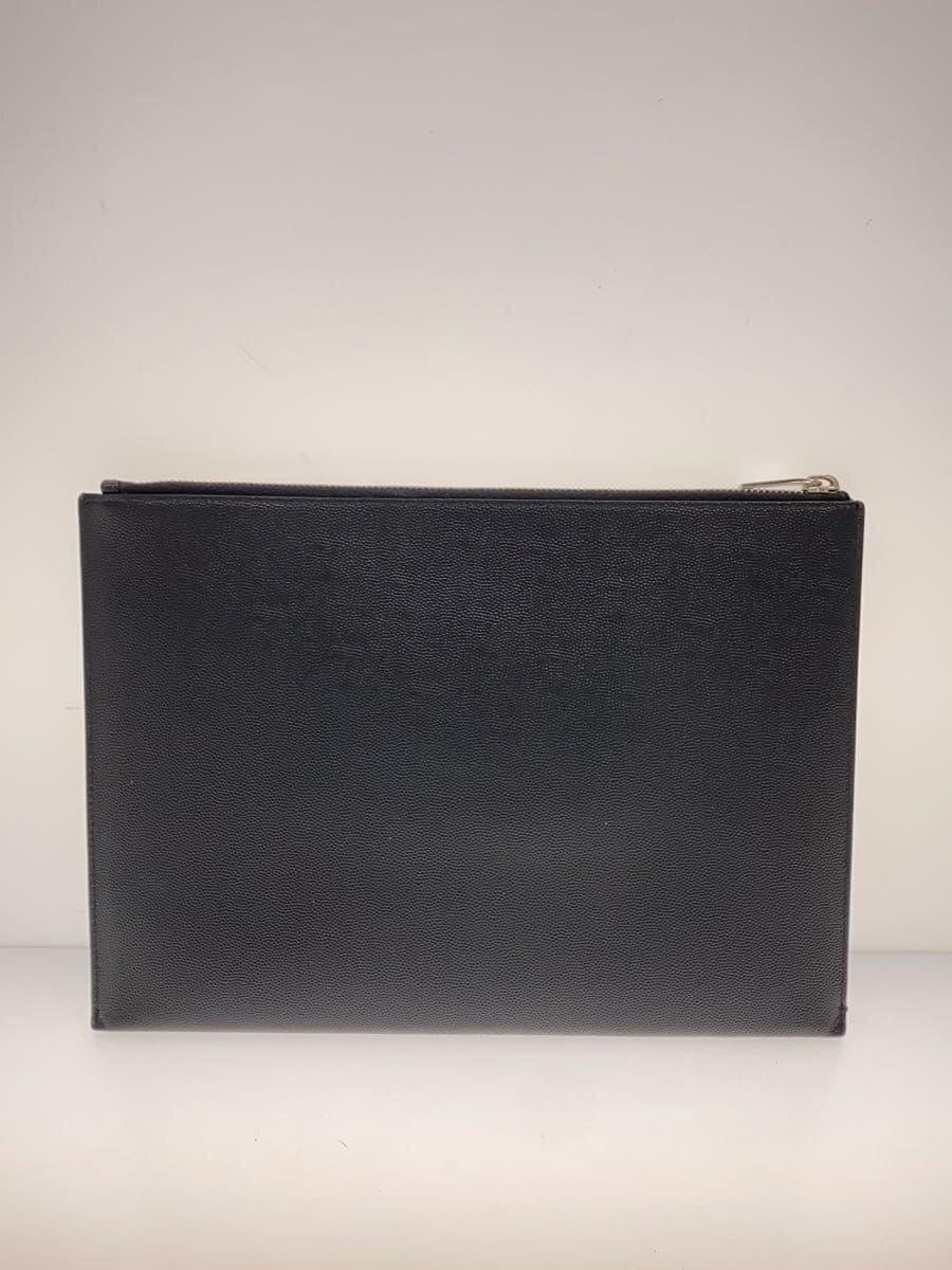 SAINT LAURENT Second Bag Leather BLK 3