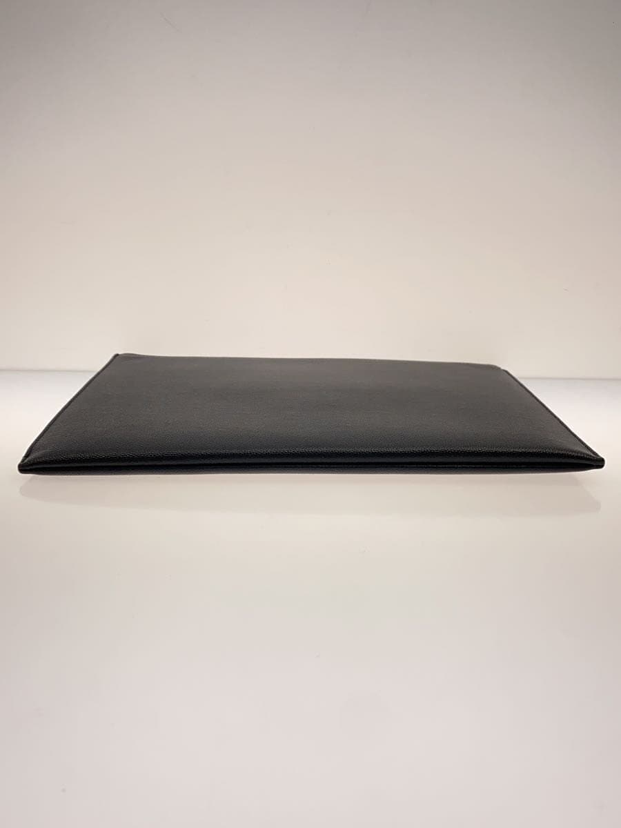 SAINT LAURENT Second Bag Leather BLK 4