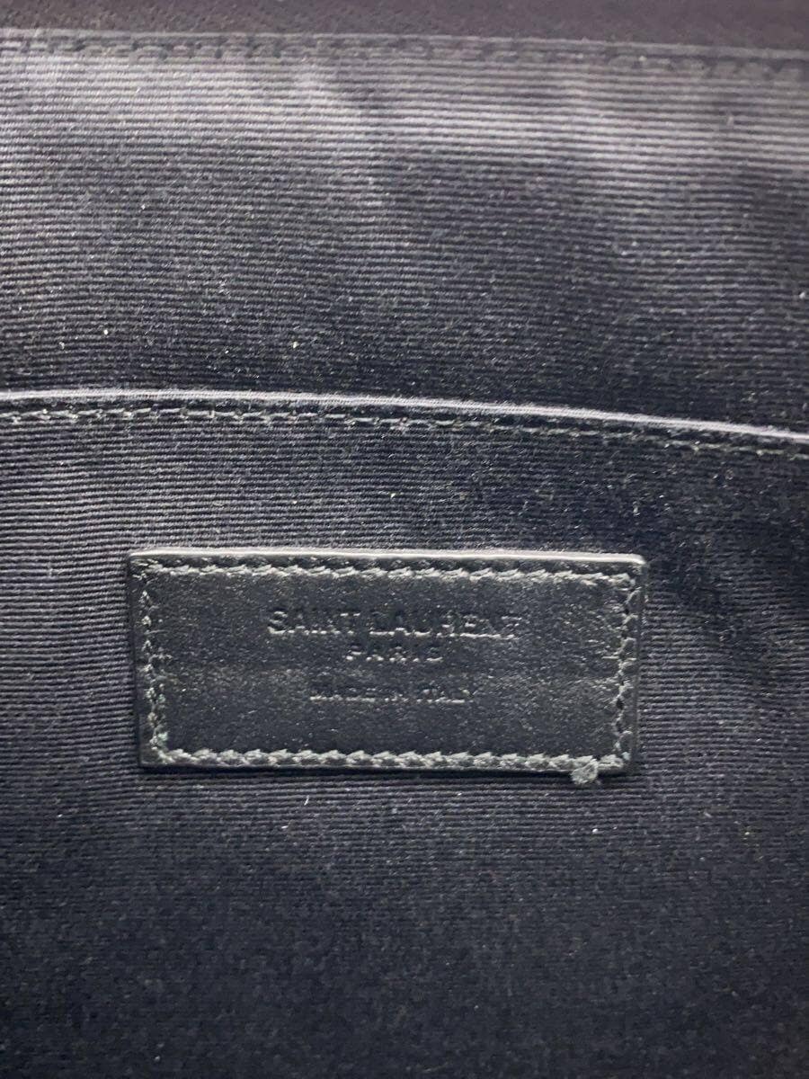 SAINT LAURENT Second Bag Leather BLK 5