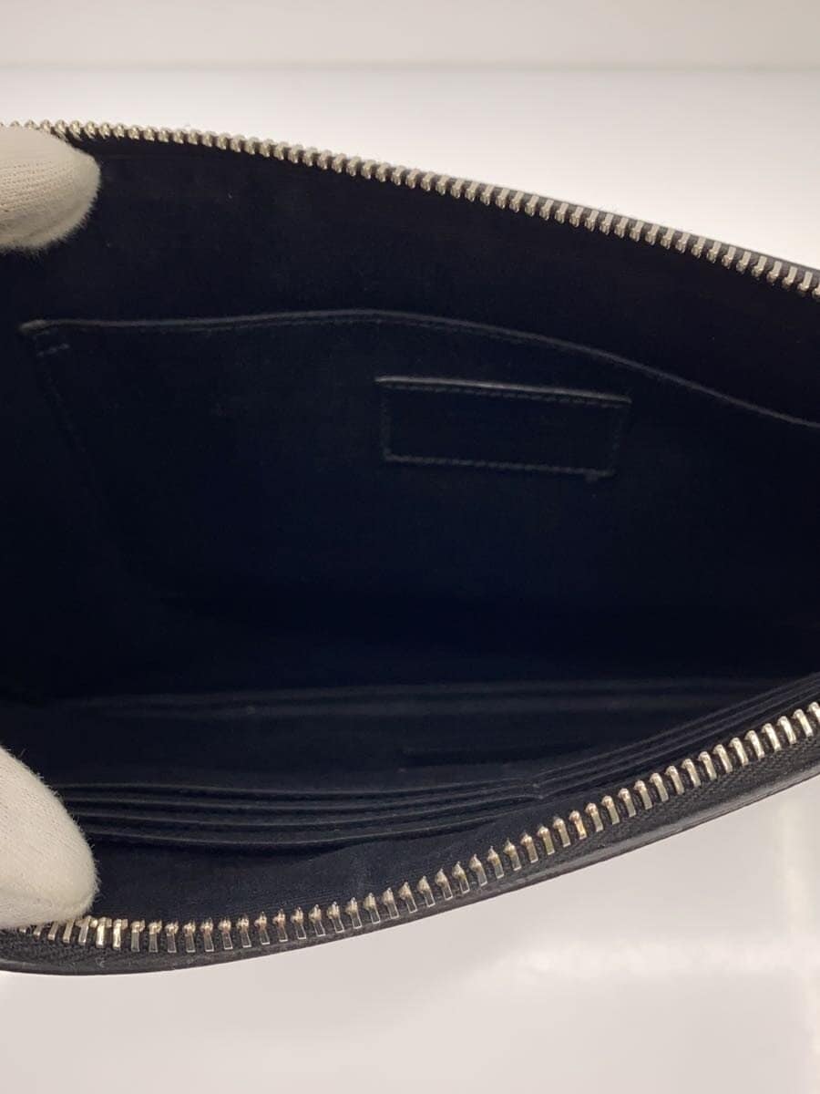 SAINT LAURENT Second Bag Leather BLK 6