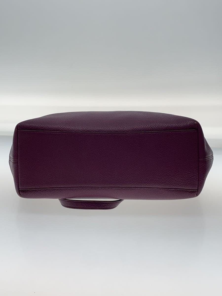 COACH tote bag leather PUP plain 4