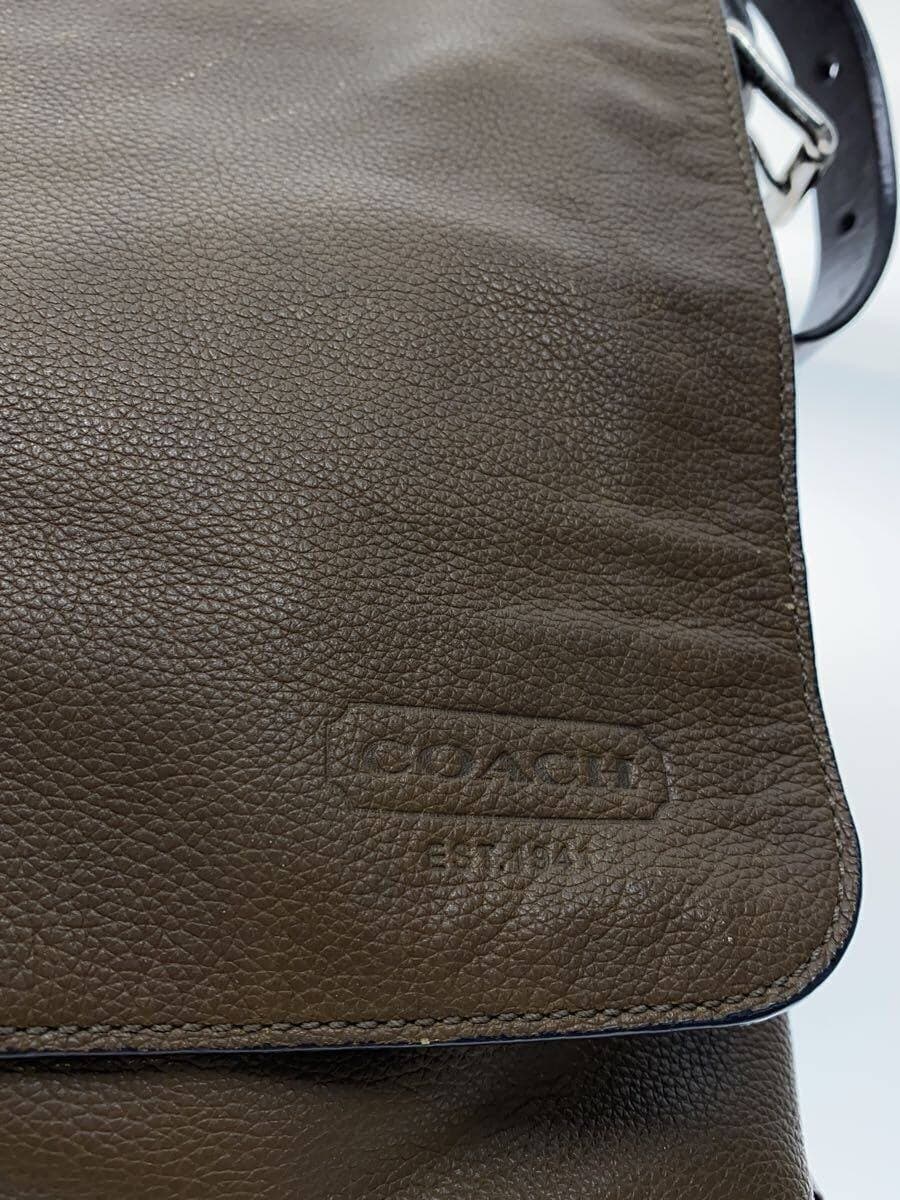 COACH Shoulder Bag Leather BRW Solid 70313 5