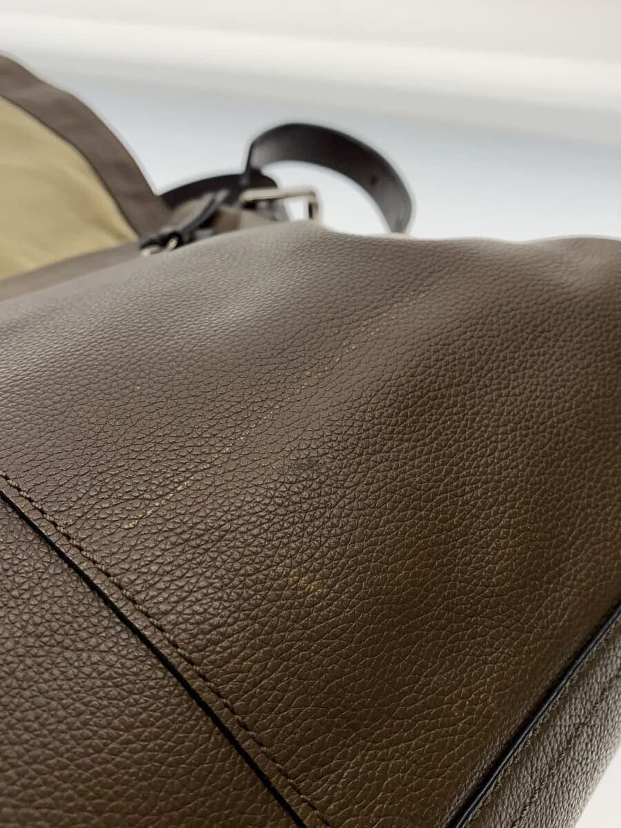 COACH Shoulder Bag Leather BRW Solid 70313 6