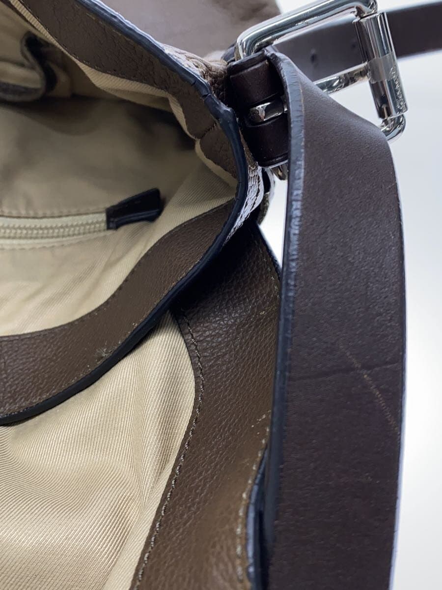 COACH Shoulder Bag Leather BRW Solid 70313 9