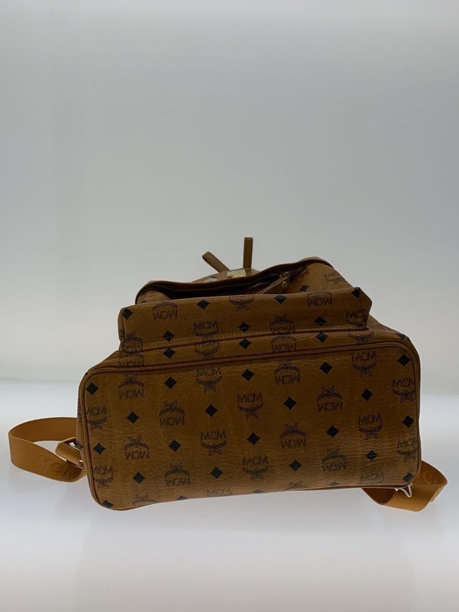 MCM Backpack Leather BRW All Over Pattern 4