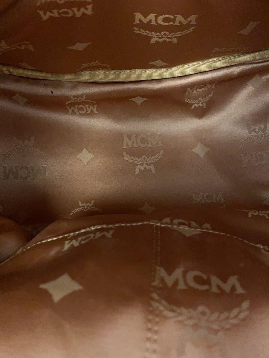 MCM Backpack Leather BRW All Over Pattern 6