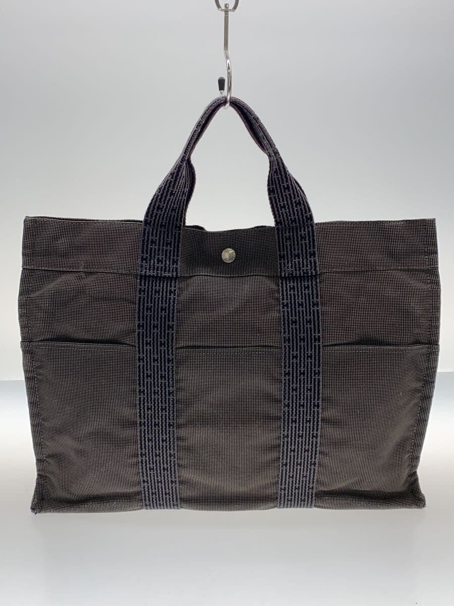 HERMES Tote Bag BLK All Over Pattern 3