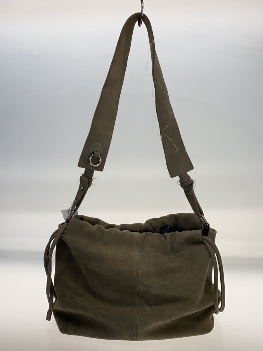GEN IZAWA Shoulder Bag Suede BRW 3