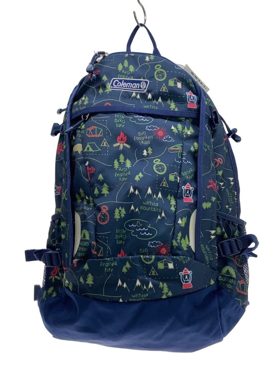 Coleman Backpack NVY All Over Pattern