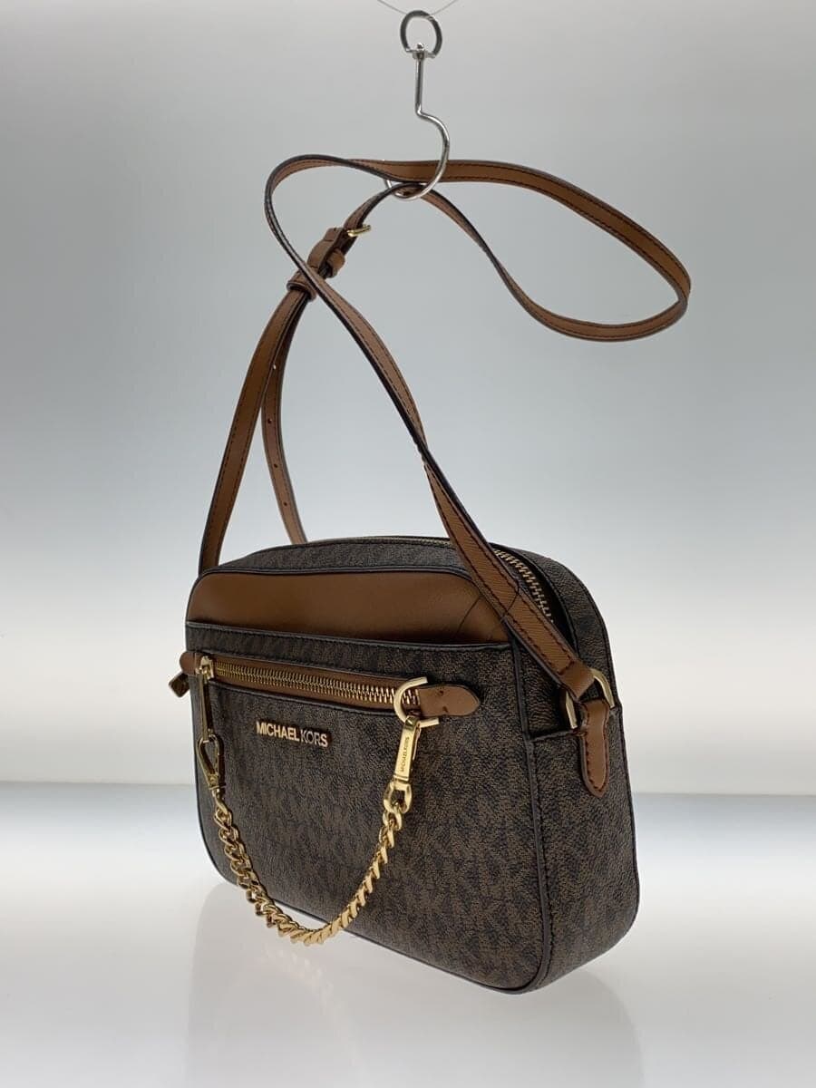 MICHAEL KORS Shoulder Bag PVC BRW Allover Pattern 2