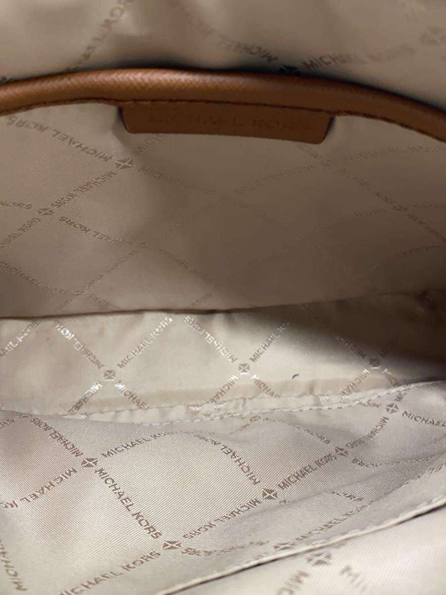 MICHAEL KORS Shoulder Bag PVC BRW Allover Pattern 6