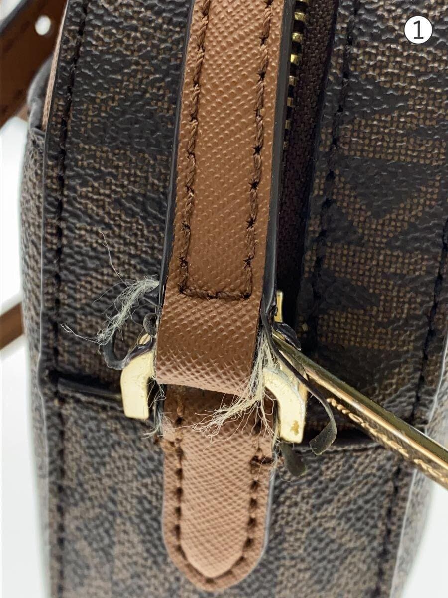 MICHAEL KORS Shoulder Bag PVC BRW Allover Pattern 7