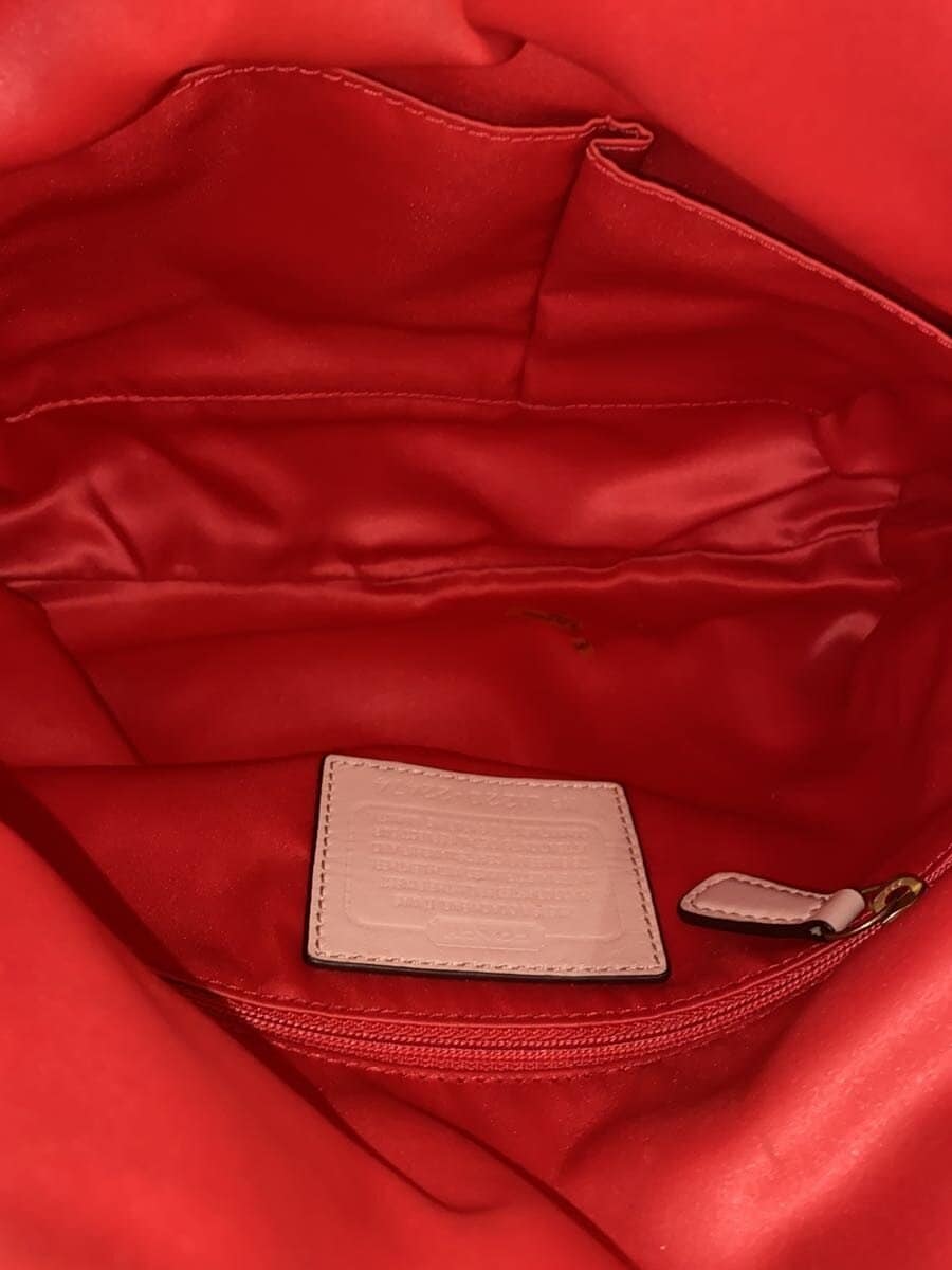 COACH Shoulder Bag Canvas BEG Allover Pattern 22474 5