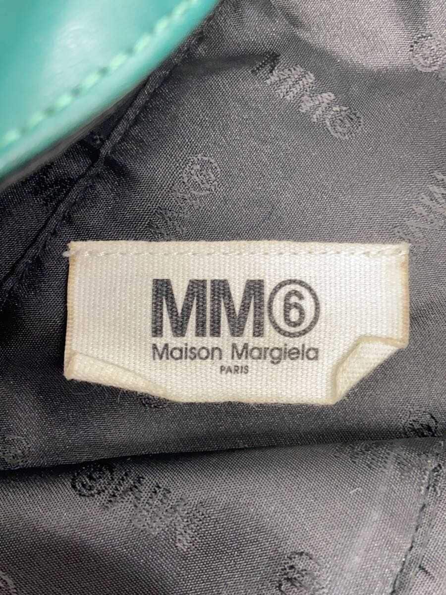 MM6 Tote Bag Leather GRN 5