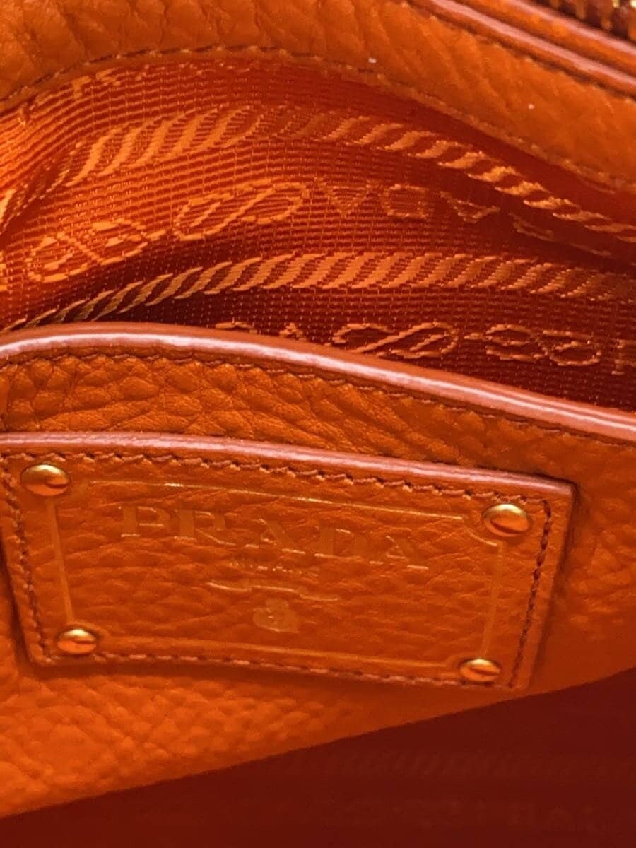 PRADA Tote Bag Leather ORN 5