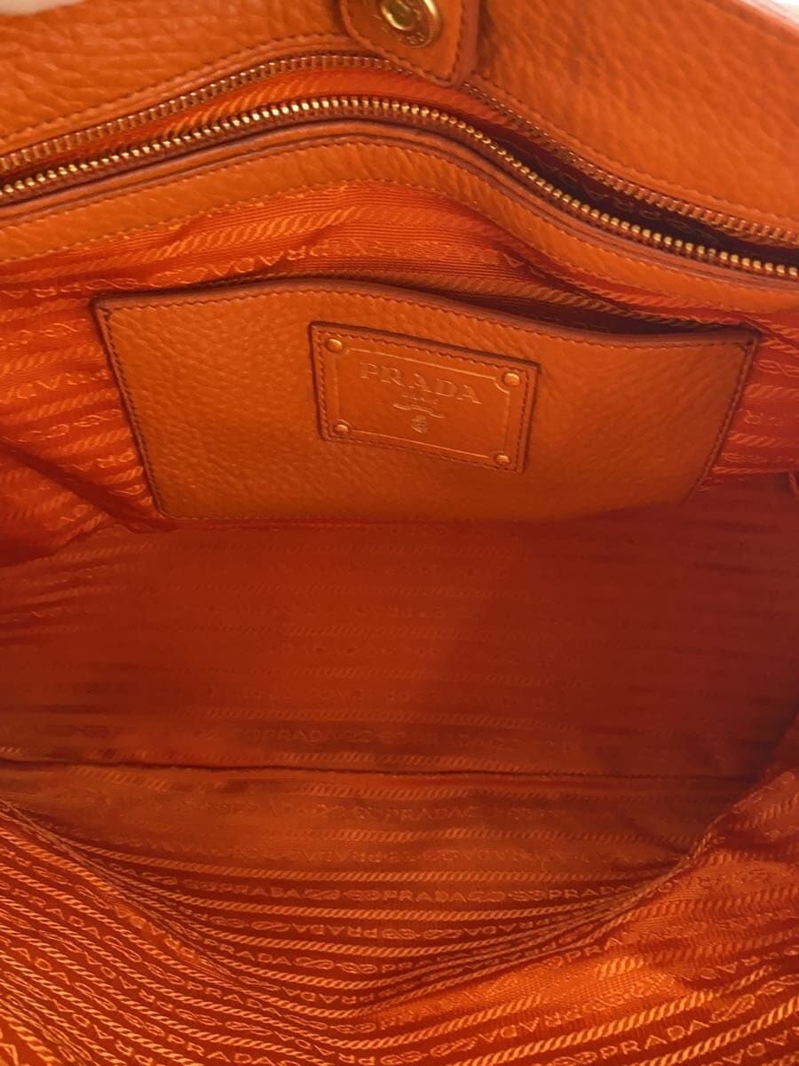 PRADA Tote Bag Leather ORN 6