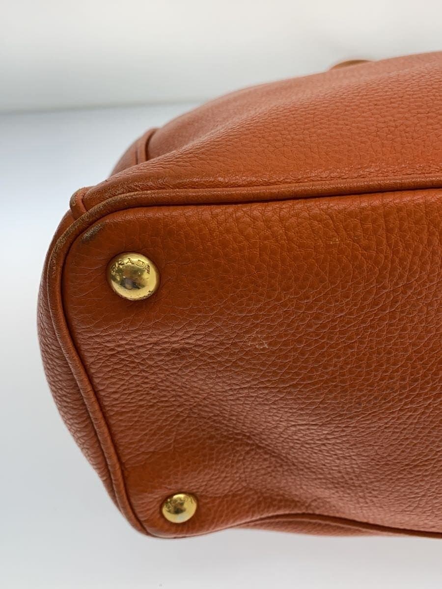 PRADA Tote Bag Leather ORN 7
