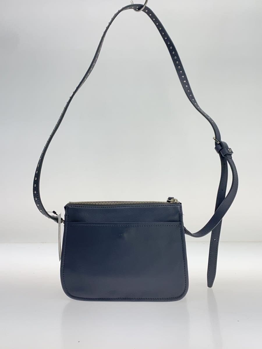 agnes b. Shoulder Bag Leather NVY LS03-03 3