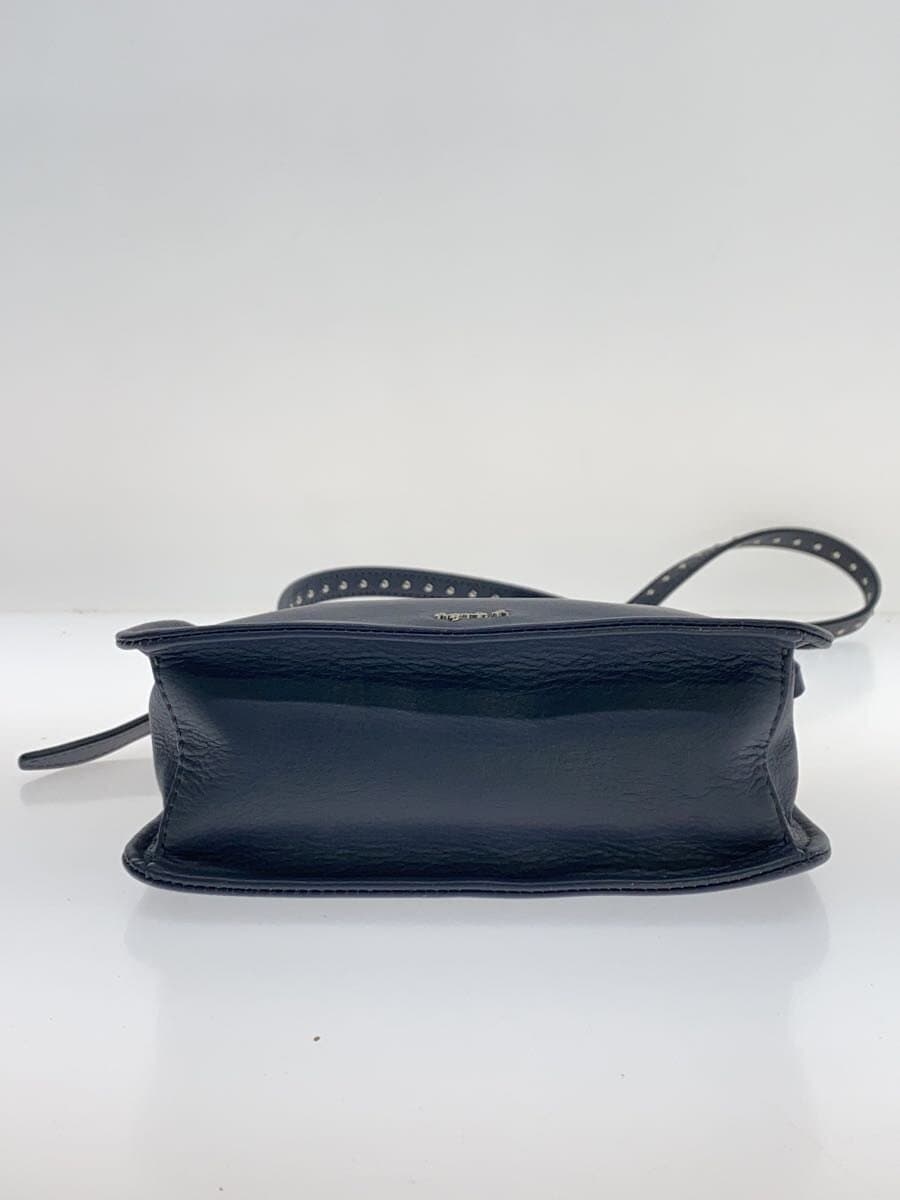 agnes b. Shoulder Bag Leather NVY LS03-03 4