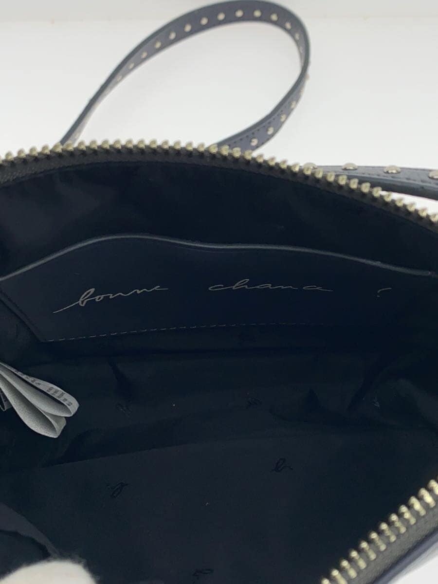 agnes b. Shoulder Bag Leather NVY LS03-03 6