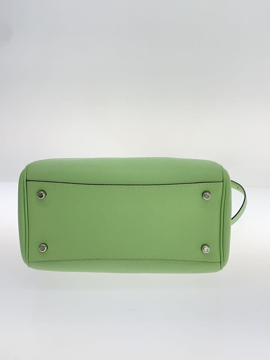 COACH Handbag Leather GRN CH282 4