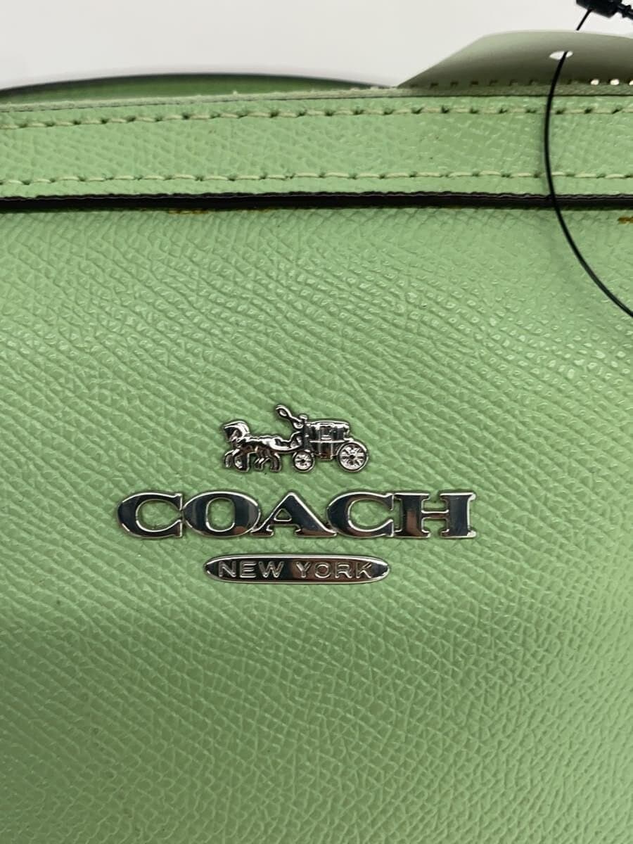 COACH Handbag Leather GRN CH282 5