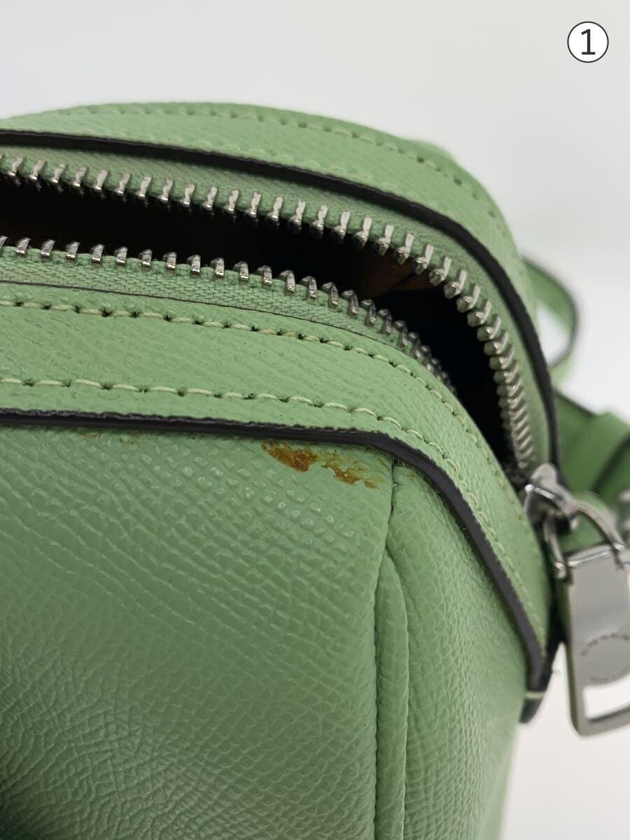 COACH Handbag Leather GRN CH282 7