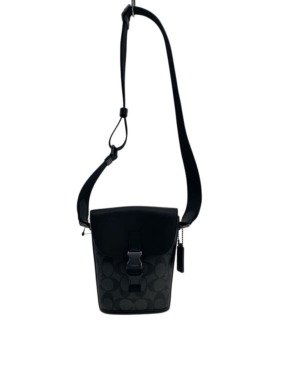 COACH Shoulder Bag PVC BLK All Over Pattern C3134
